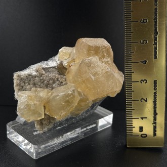 سنگ فلوریت زرد بلور کلکسیونی yellow fluorite