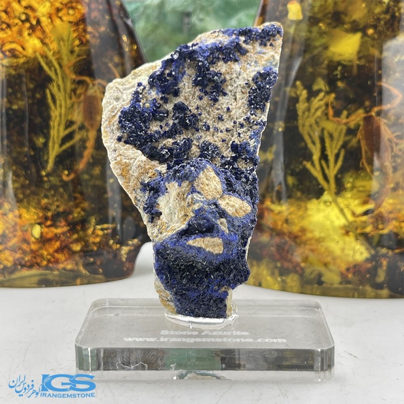آزوریت بلور دکوری کلکسیونی تکه ایی از بهشت Azurite