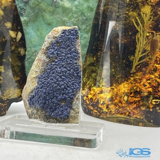 آزوریت بلور دکوری کلکسیونی تکه ایی از بهشت Azurite