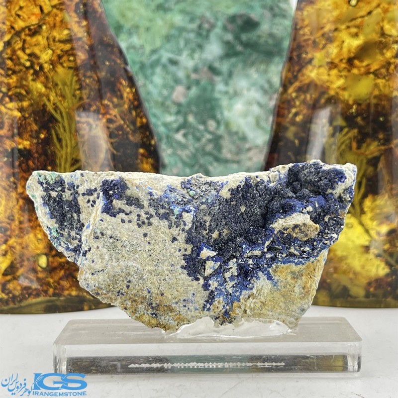 آزوریت بلور دکوری کلکسیونی تکه ایی از بهشت Azurite