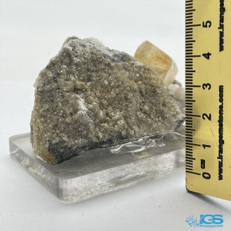 سنگ فلوریت زرد بلور کلکسیونی yellow fluorite