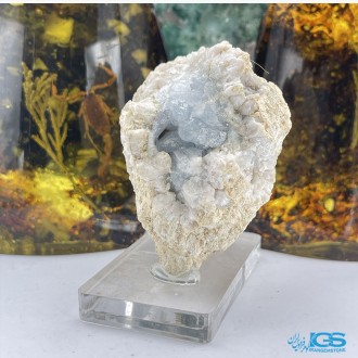 ژئود سنگ سلستین راف طبیعی آبی Celestine