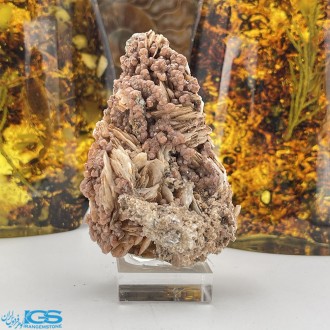 سنگ آنالسیم قرمز بلور کلکسیونی analcime آنالیسم