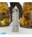 منشور سنگ تورمالین کوارتز  درمانی Tourmaline quartz