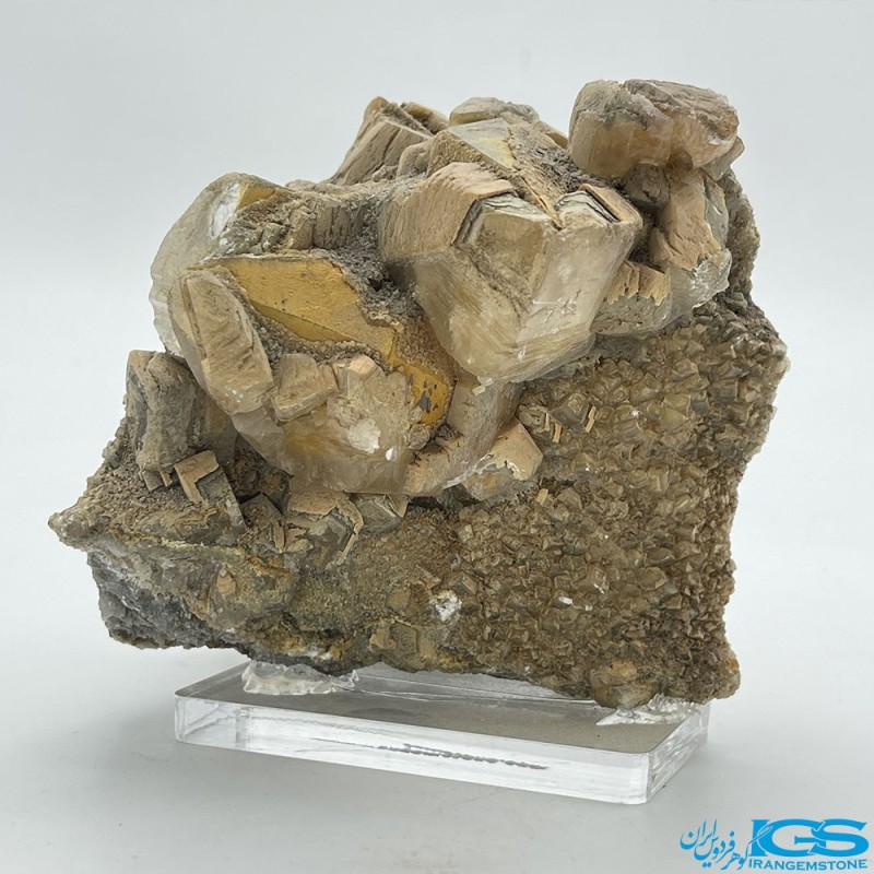 سنگ فلوریت زرد بلور کلکسیونی yellow fluorite