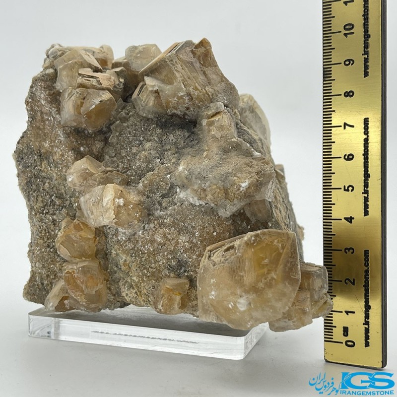 سنگ فلوریت زرد بلور کلکسیونی yellow fluorite