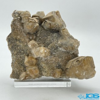 سنگ فلوریت زرد بلور کلکسیونی yellow fluorite