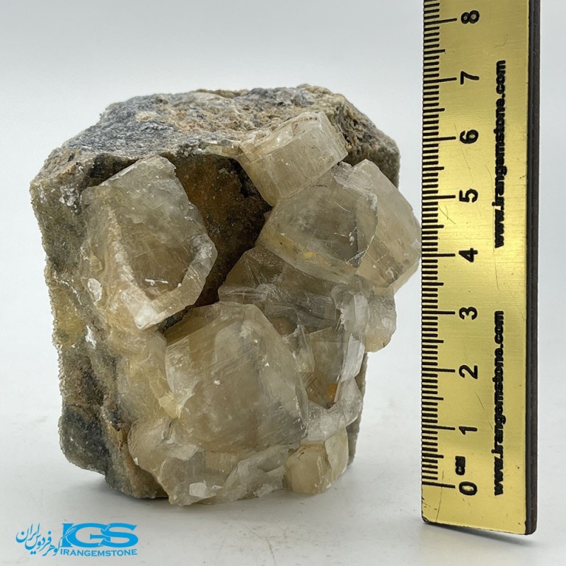سنگ فلوریت زرد بلور کلکسیونی yellow fluorite