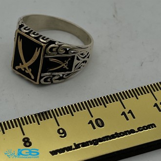 انگشتر نقره رکاب ماشینی مردانه silver ring