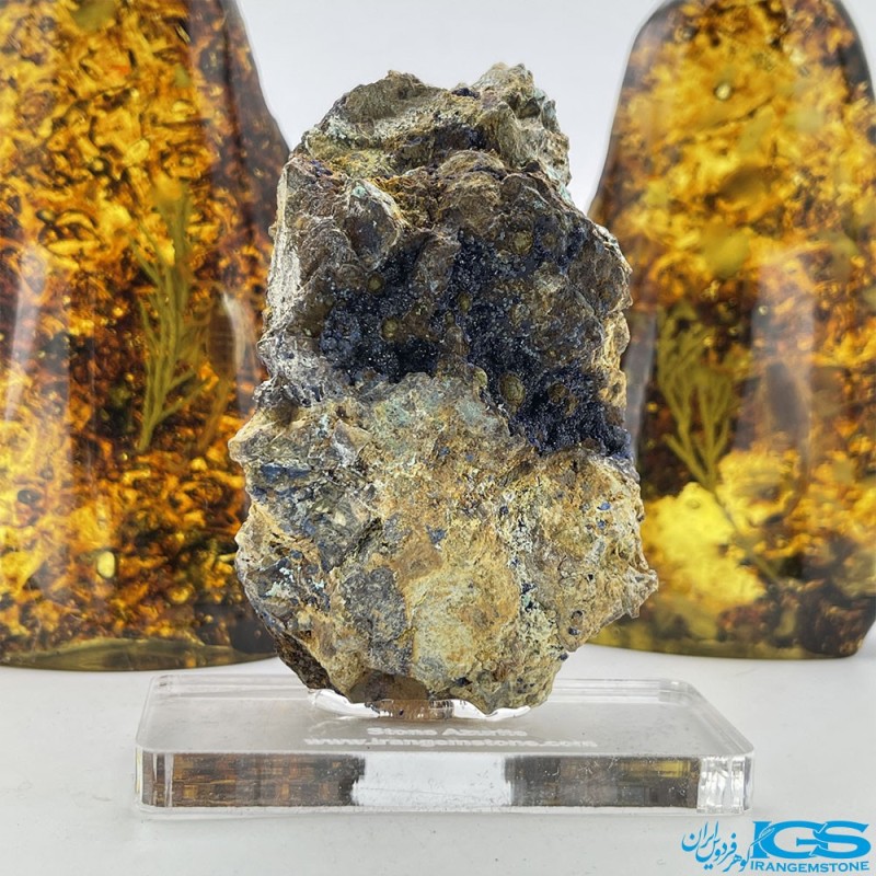 آزوریت بلور دکوری کلکسیونی تکه ایی از بهشت Azurite