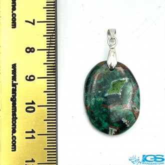 گردنبند سنگ مالاکیت برزیل Malachite مرمر سبز