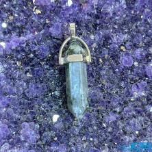 گردنبند منشور سنگ لارویکیت Larvikite