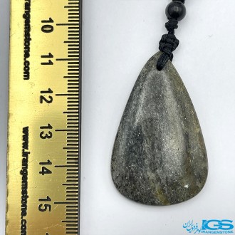 گردنبند سنگ خورشید سان استون با بند مکرومه sun stone