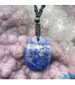 گردنبند سنگ لاجورد افغانستان با بند فری سایز Lapis lazuli