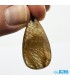 گردنبند سنگ روتیل طلایی کوارتز روتایل rutile quartz