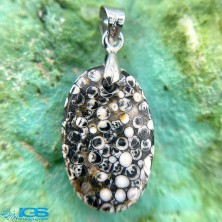 سنگ فسیل پوست مار نگین جواهری Snake fossil