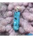 گردنبند منشور سنگ کریستال  کوارتز آبی Crystal Quartz
