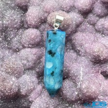 گردنبند منشور سنگ کریستال  کوارتز آبی Crystal Quartz