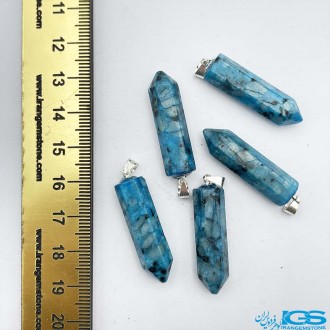 گردنبند منشور سنگ کریستال  کوارتز آبی Crystal Quartz