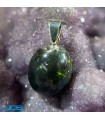 گردنبند سنگ اوپال سیاه قلاب نقره استرالیا Opal