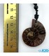 گردنبند فسیل آمونیت دفع انرژی منفی بدون بند fossil ammonite