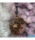 گردنبند فسیل آمونیت دفع انرژی منفی بدون بند fossil ammonite