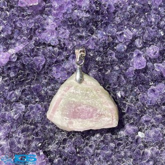 گردنبند سنگ تورمالین قرمز تراش نخورده بدون بند watermelon Tourmaline
