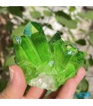 سنگ خوشه ای بلور دار کریستال کوارتز سبز Crystal Quartz درنجف طبیعی