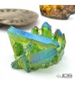 سنگ خوشه ای بلور دار کریستال کوارتز سبز Crystal Quartz درنجف طبیعی