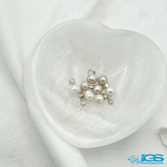 گردنبند مروارید سفید صورتی کرم PEARL