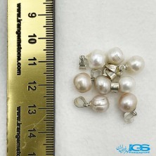 گردنبند مروارید سفید صورتی کرم PEARL