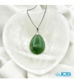 گردنبند سنگ یشم (جید) مرمر سبز بدون بند stone jade