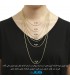 گردنبند زنجیر استیل طلایی و نقره ایی رنگ ثابت Necklace steel chains