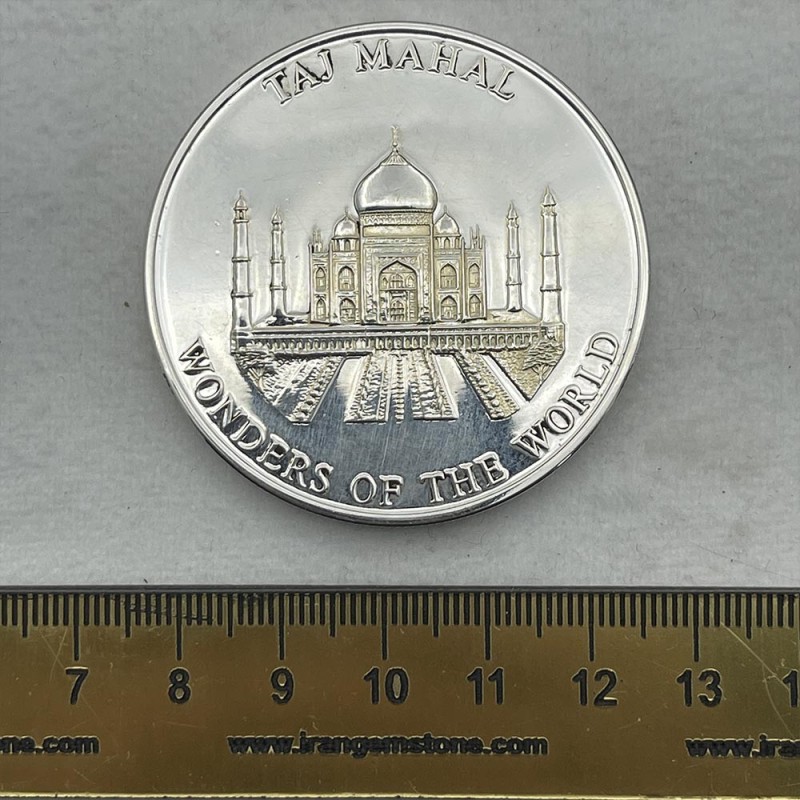 سکه یادبود 2005 مالت جشن پادشاهی مالتا Malta Silver coin 1000 Liras 2005 TAJ MAHAL