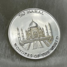 سکه یادبود 2005 مالت جشن پادشاهی مالتا Malta Silver coin 1000 Liras 2005 TAJ MAHAL