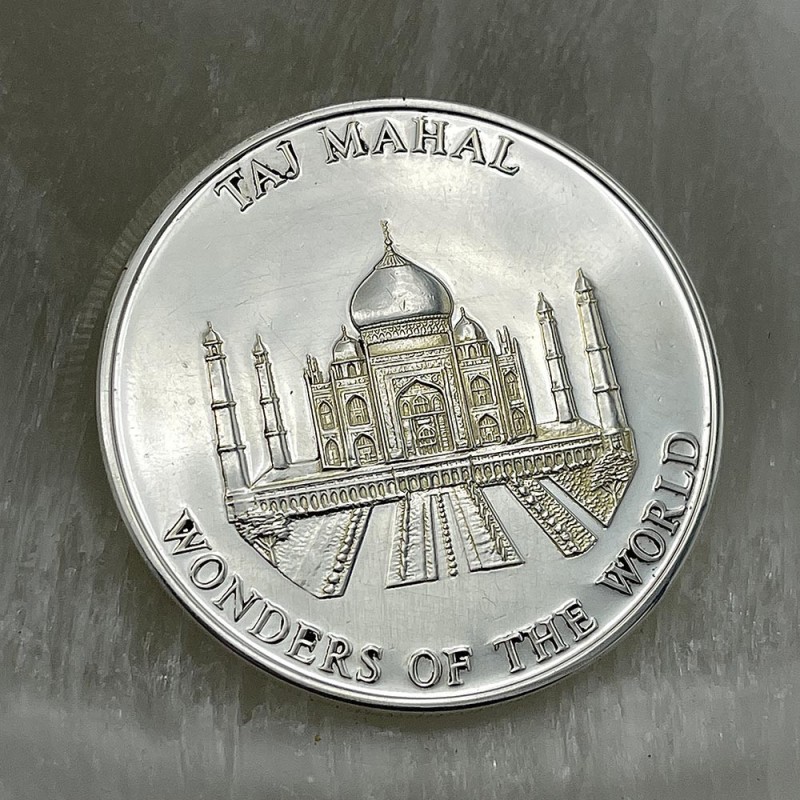 سکه یادبود 2005 مالت جشن پادشاهی مالتا Malta Silver coin 1000 Liras 2005 TAJ MAHAL