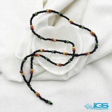 گردنبند ریسه چوب رنگ شده