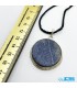گردنبند سنگ لاجورد نقره افغانستان بدون بند Lapis lazuli