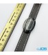 دستبند عقیق سلیمان با بند چرم طبیعی فری سایز  Agate