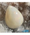 نگین سنگ اوپال سفید آتشین تراش اشک اصل استرالیا  Opal