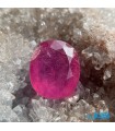 نگین جواهر یاقوت سرخ برمه هند تراش اوال اصل با فاکتور sapphire Ruby