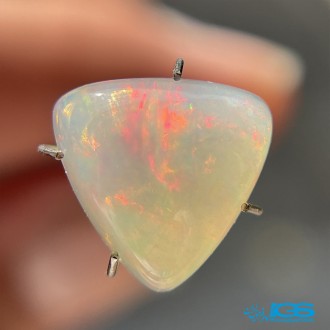 نگین سنگ اوپال سفید درخشان اصل استرالیا Opal