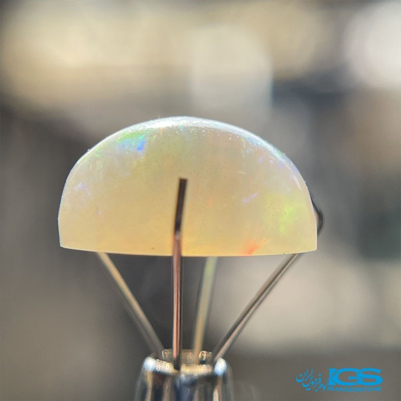 نگین سنگ اوپال سفید درخشان اصل استرالیا Opal