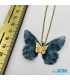 گردنبند طلا مدل پروانه پارچه ایی 130 سوت Butterfly gold necklace