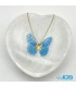 گردنبند طلا مدل پروانه پارچه ایی 130