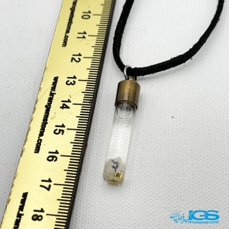 گردنبند نوشته شده در دانه برنج کلمه محمد