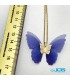 گردنبند طلا مدل پروانه پارچه ایی 130 سوت Butterfly gold necklace