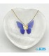 گردنبند طلا مدل پروانه پارچه ایی 130 سوت Butterfly gold necklace