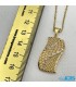 گردنبند طلا مدل شبکه عشق 2.46 گرم بدون زنجیر gold necklace