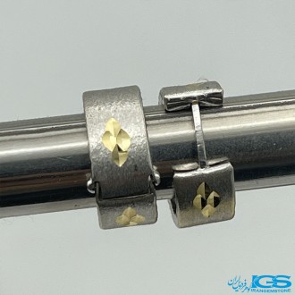 گوشواره حلقه ای طلا مدل گل ترک 1.95 گرم T252 gold earrings